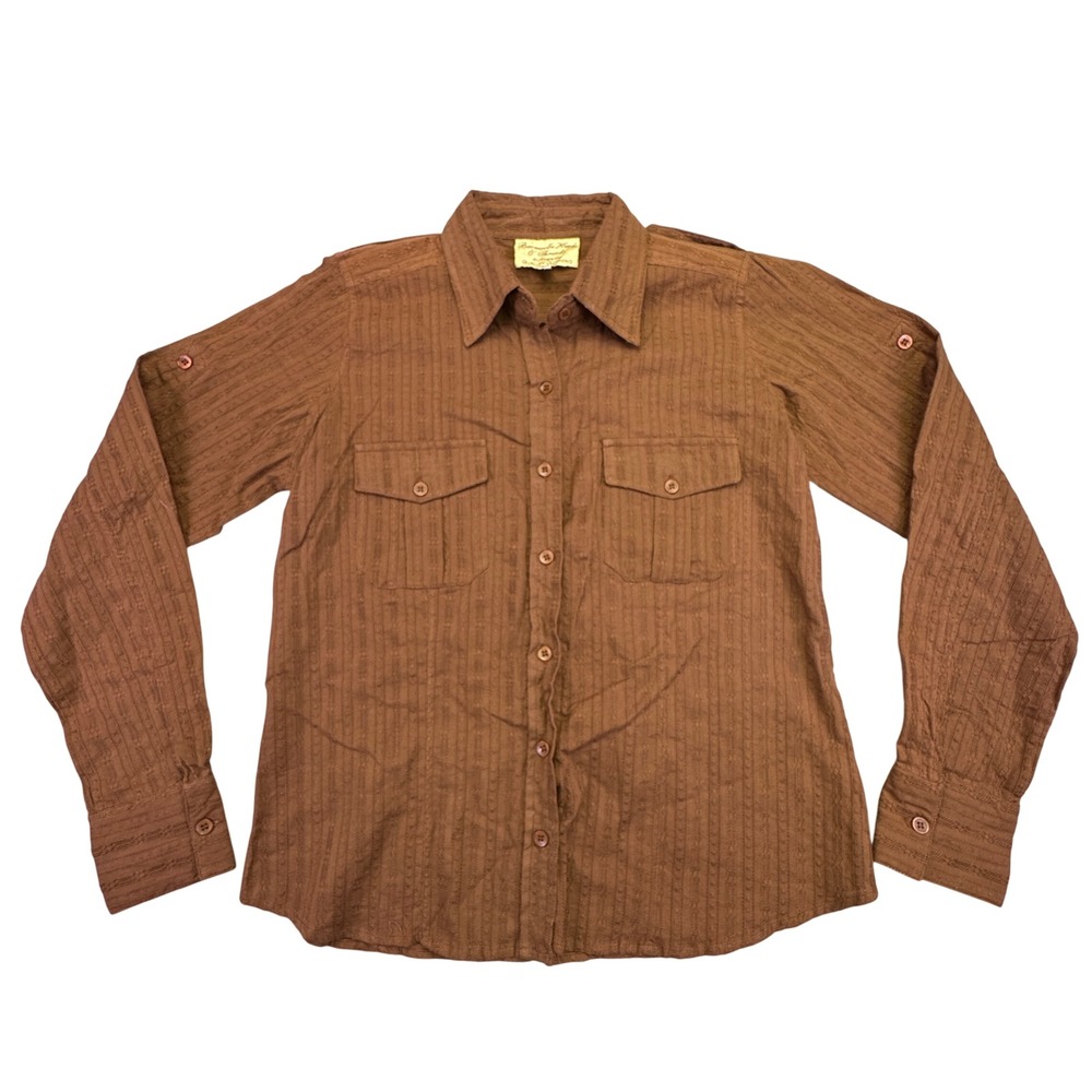 Vintage Baumwolle Heads & Threads Men's Button Down Long Sleeve Shirt‎ Size M.